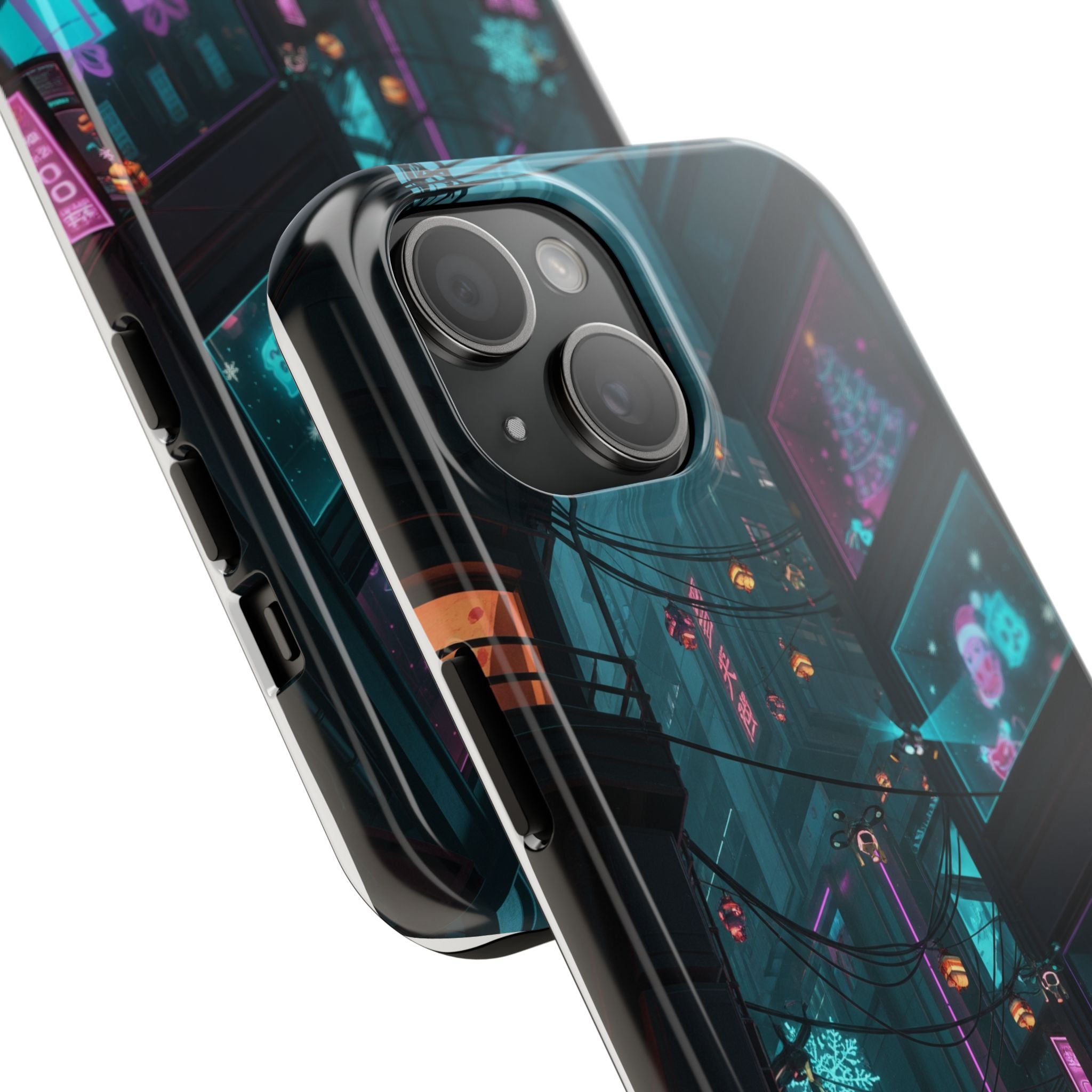 Cyberpunk Night Street Tough Phone Case