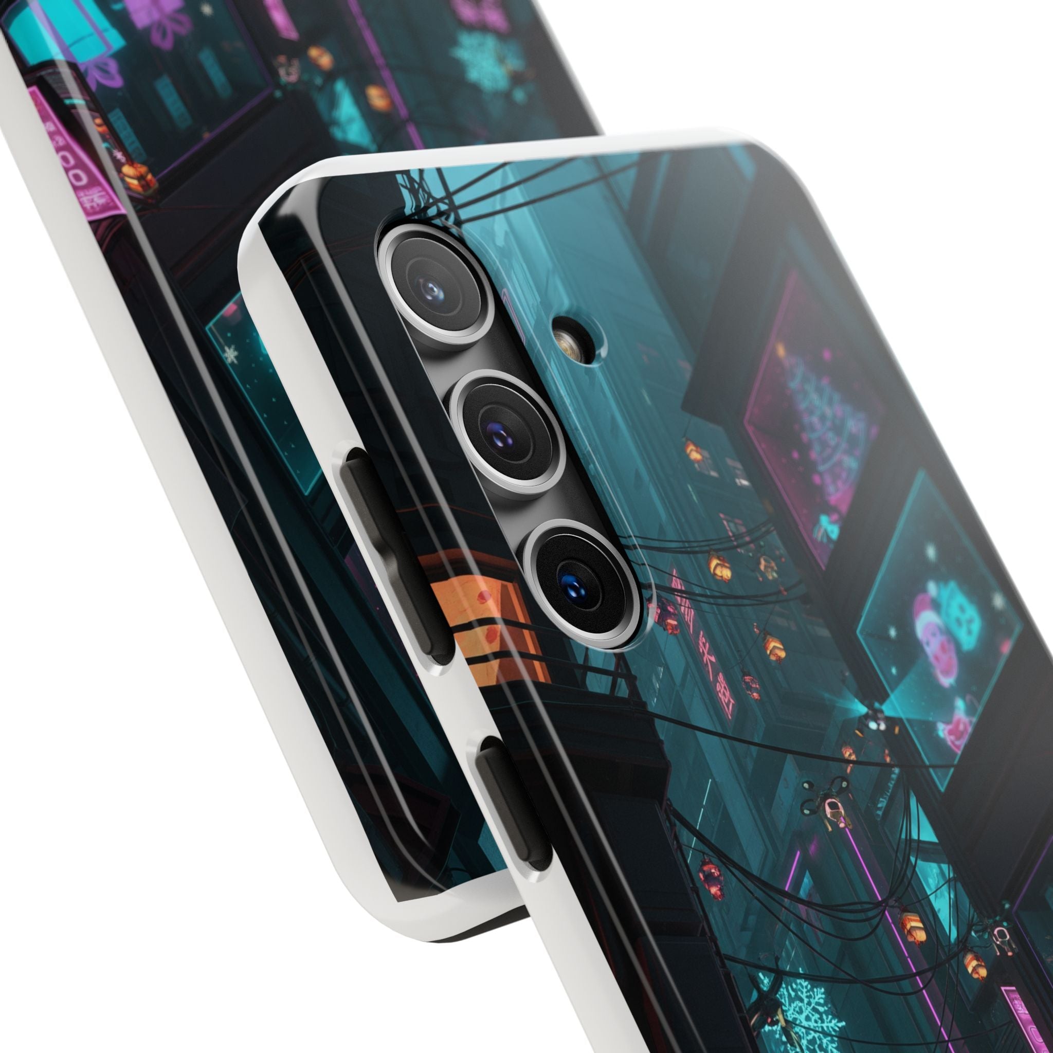 Cyberpunk Night Street Tough Phone Case