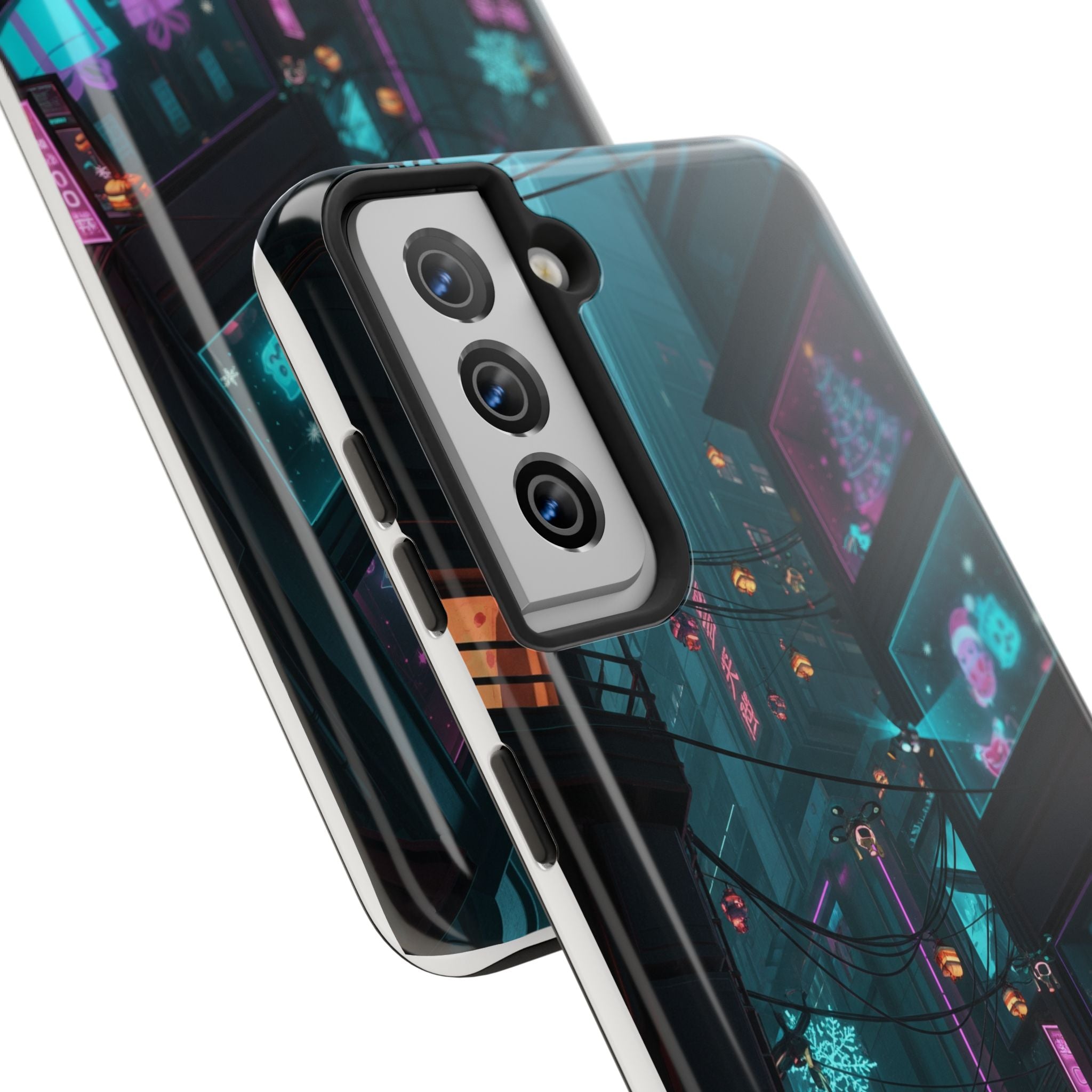 Cyberpunk Night Street Tough Phone Case