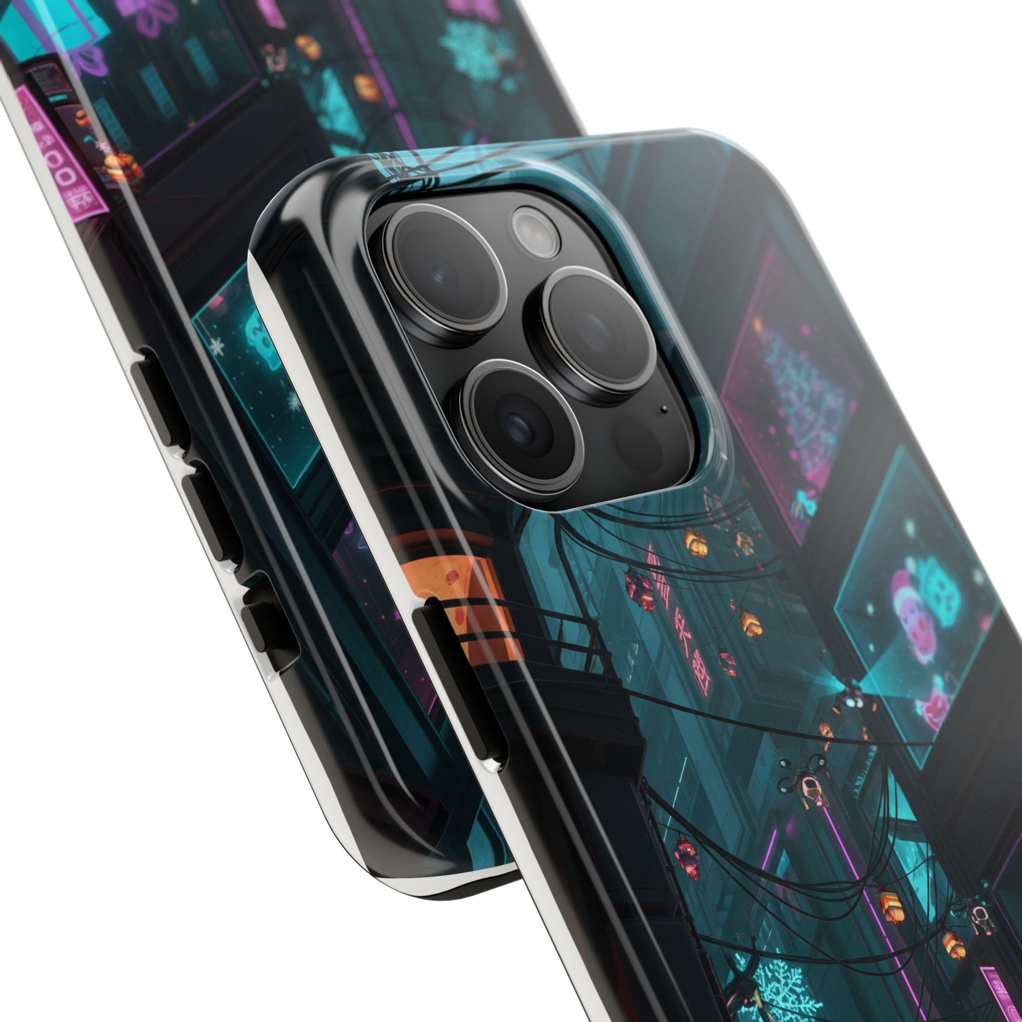 Cyberpunk Night Street Tough Phone Case