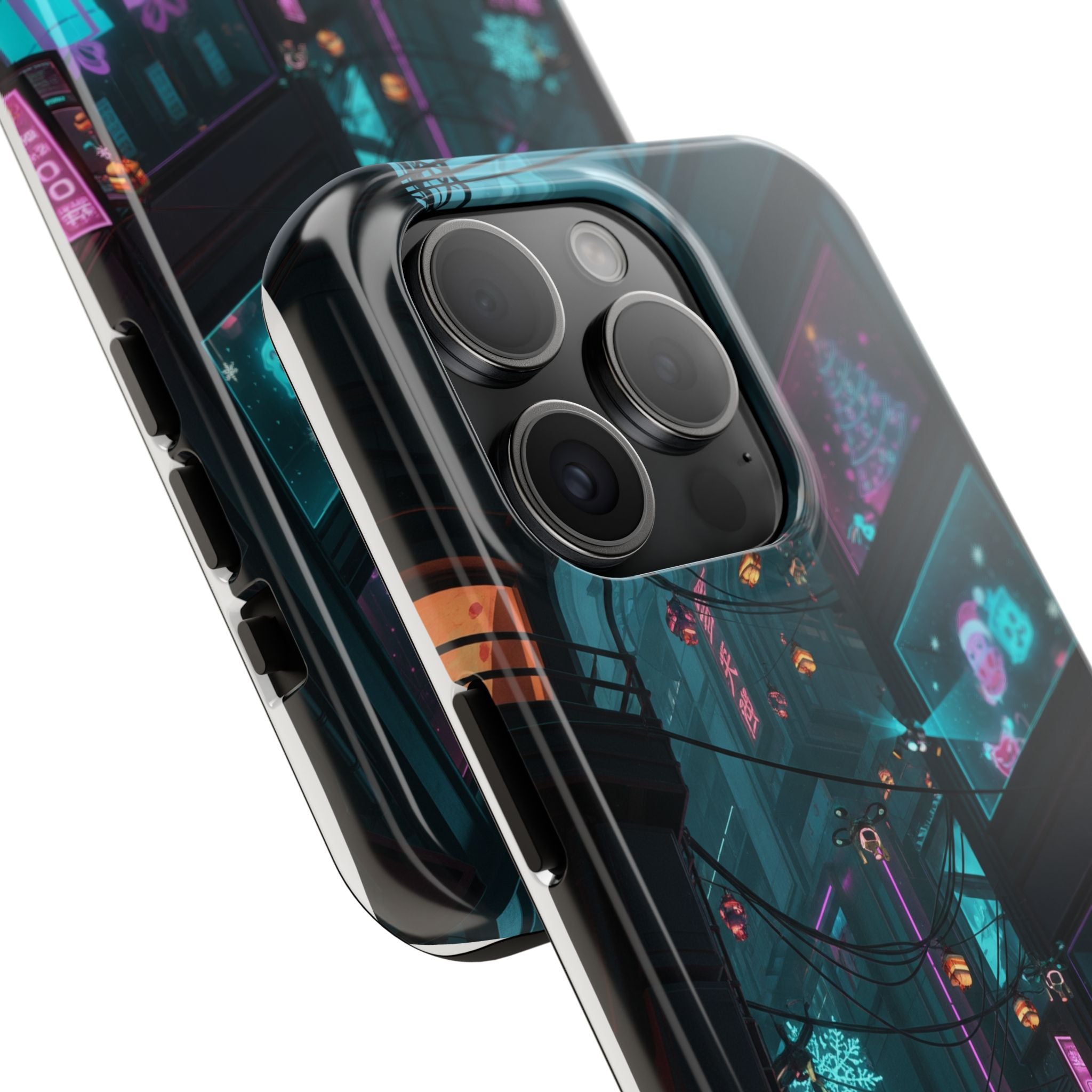 Cyberpunk Night Street Tough Phone Case