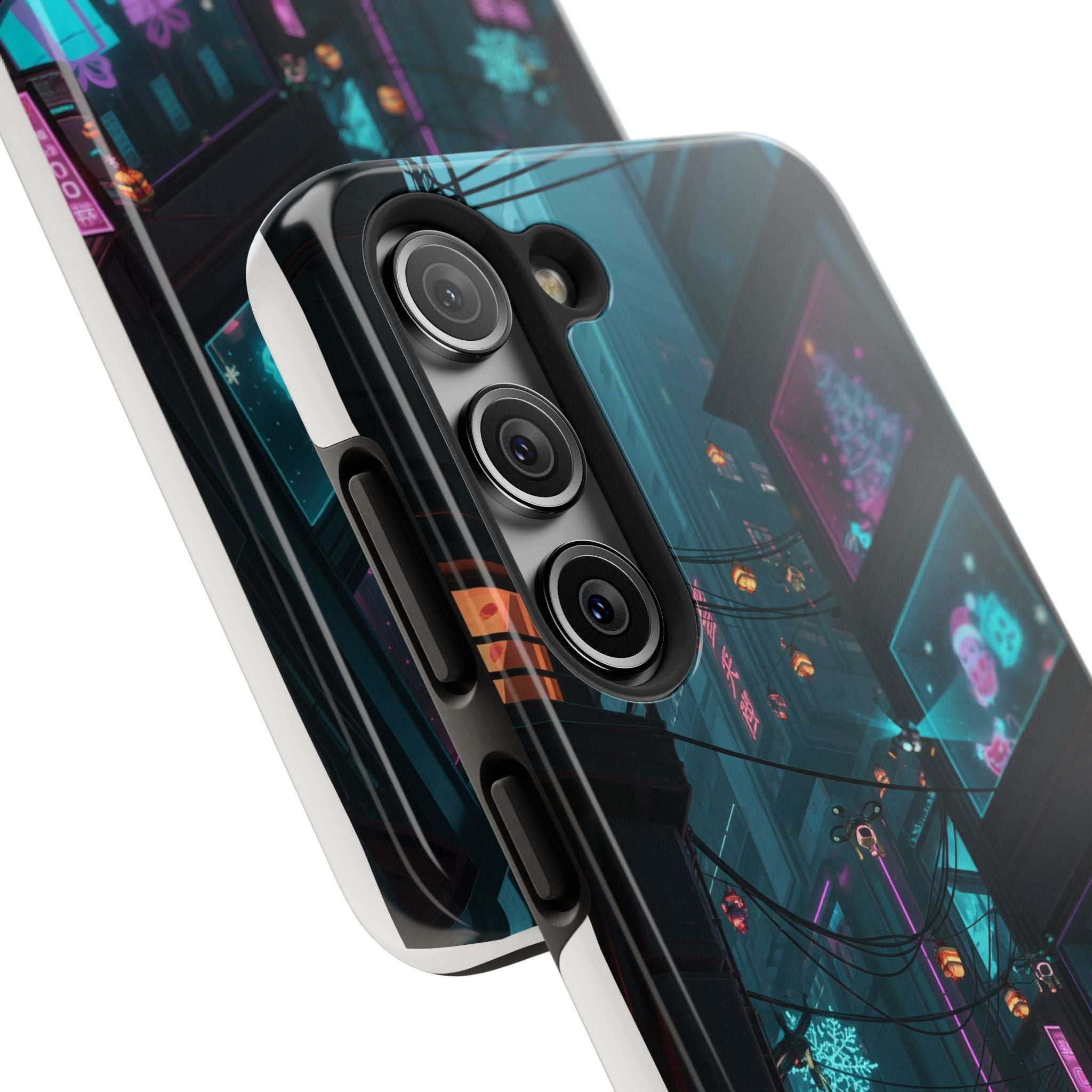 Cyberpunk Night Street Tough Phone Case