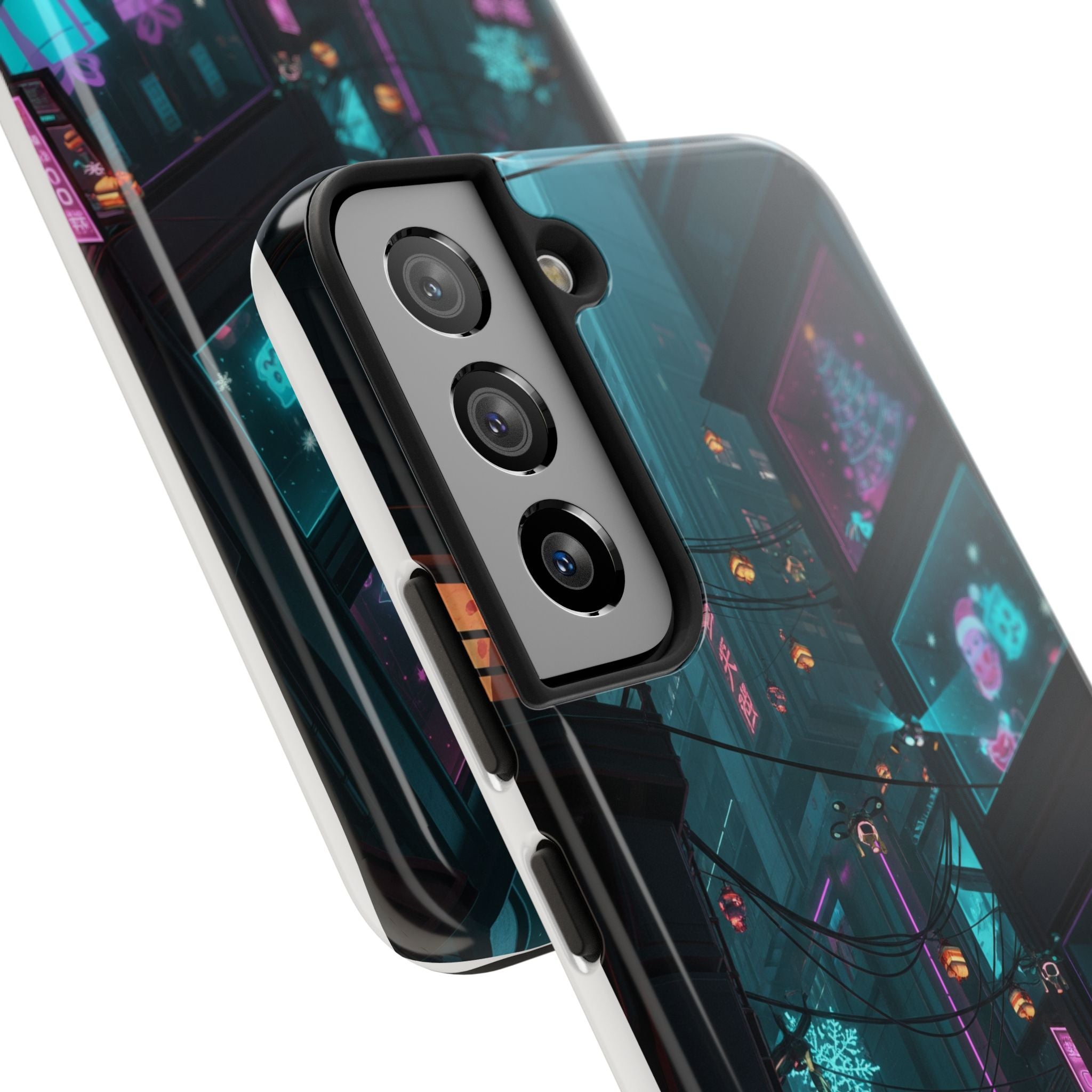 Cyberpunk Night Street Tough Phone Case