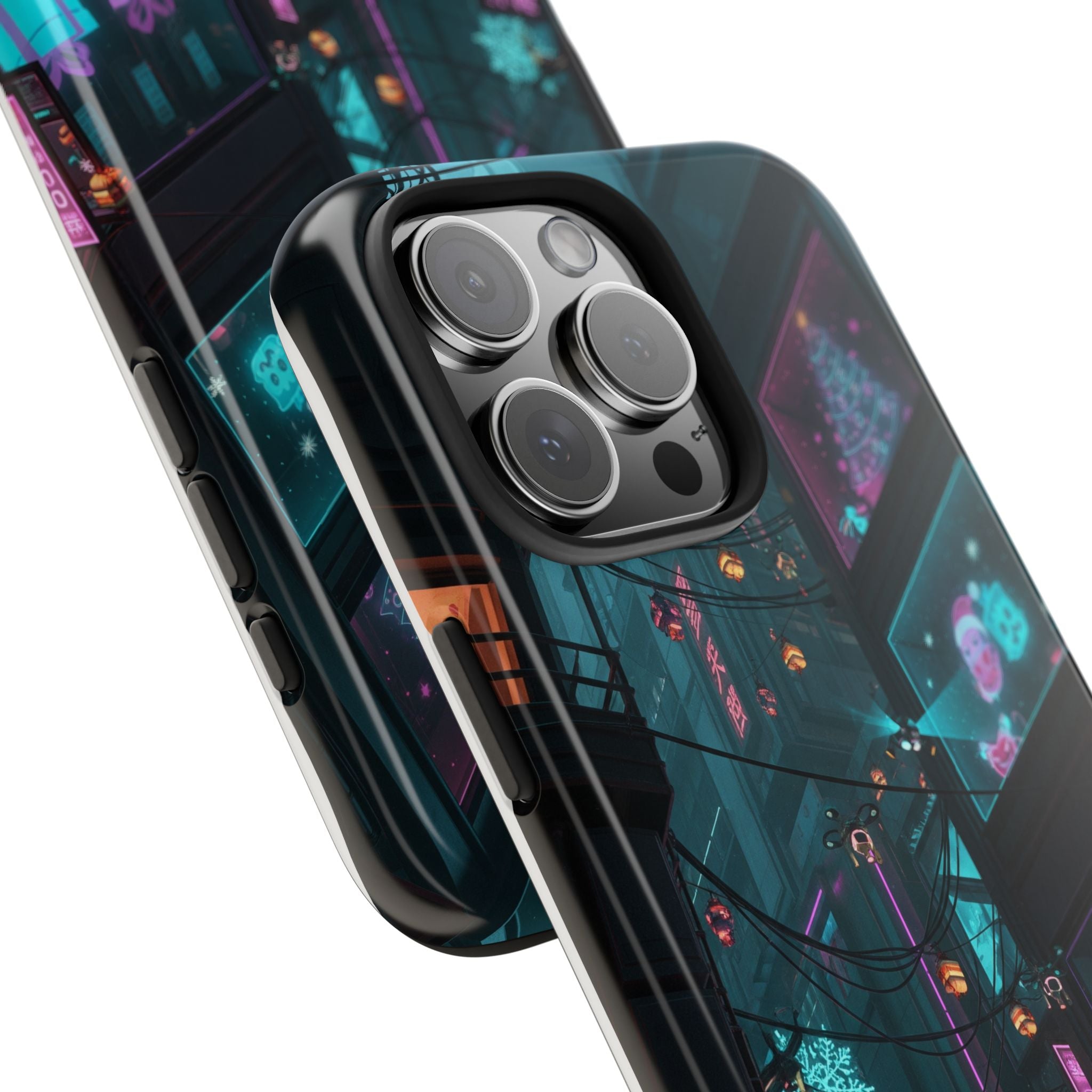 Cyberpunk Night Street Tough Phone Case