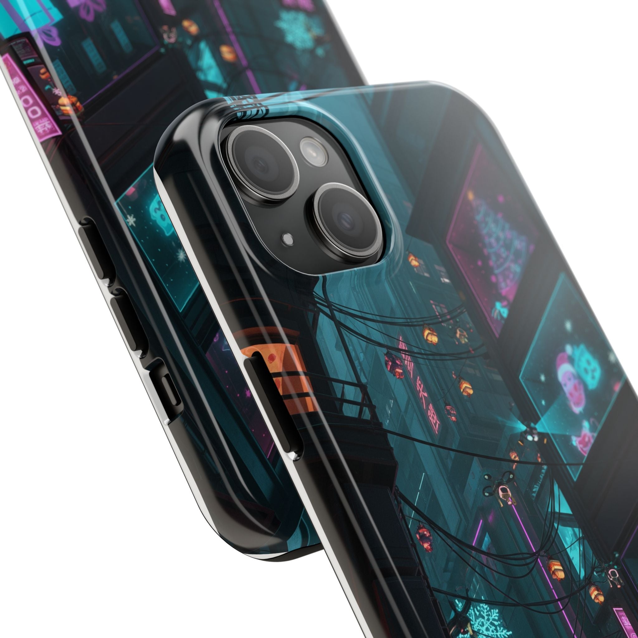 Cyberpunk Night Street Tough Phone Case