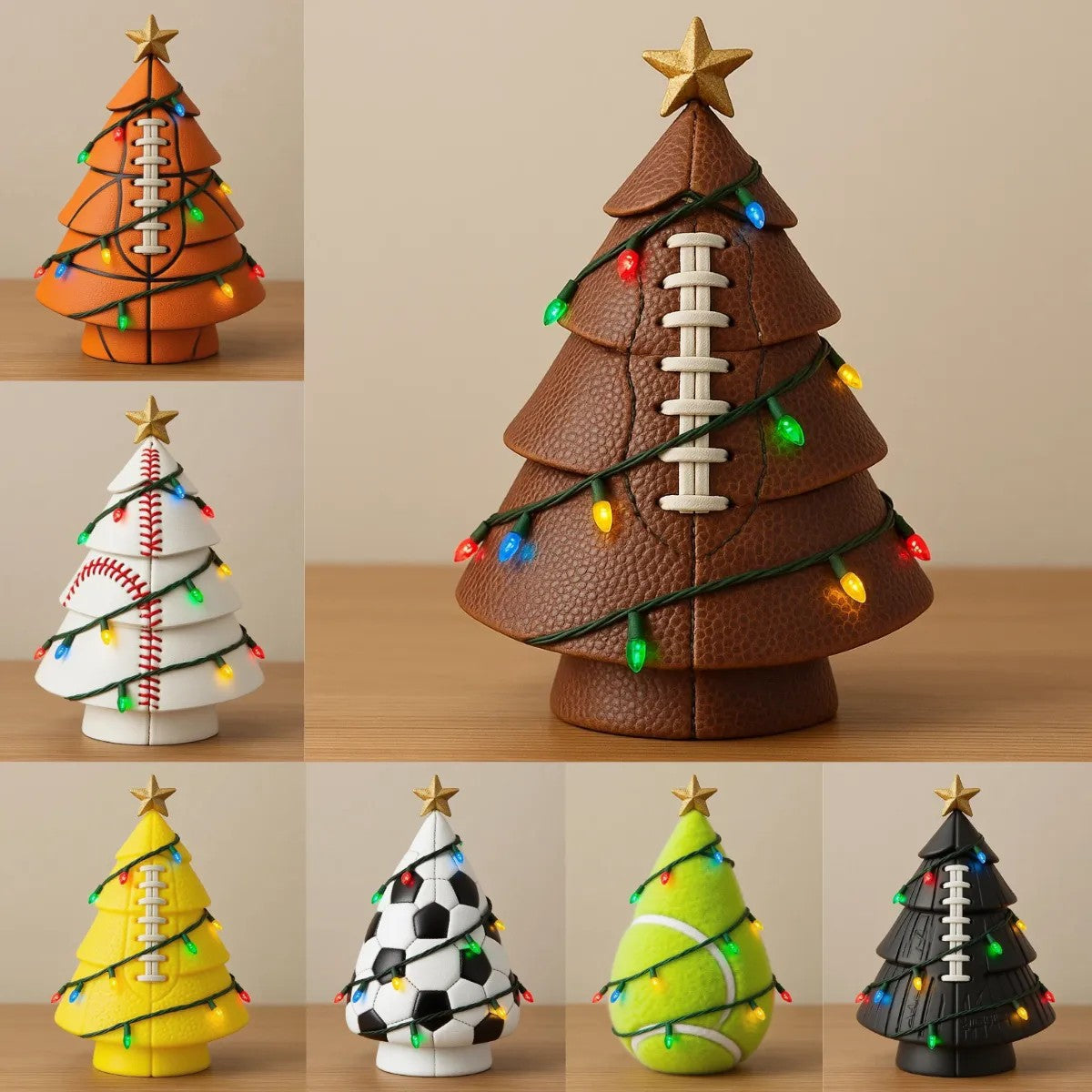 Sports-Themed Christmas Tree