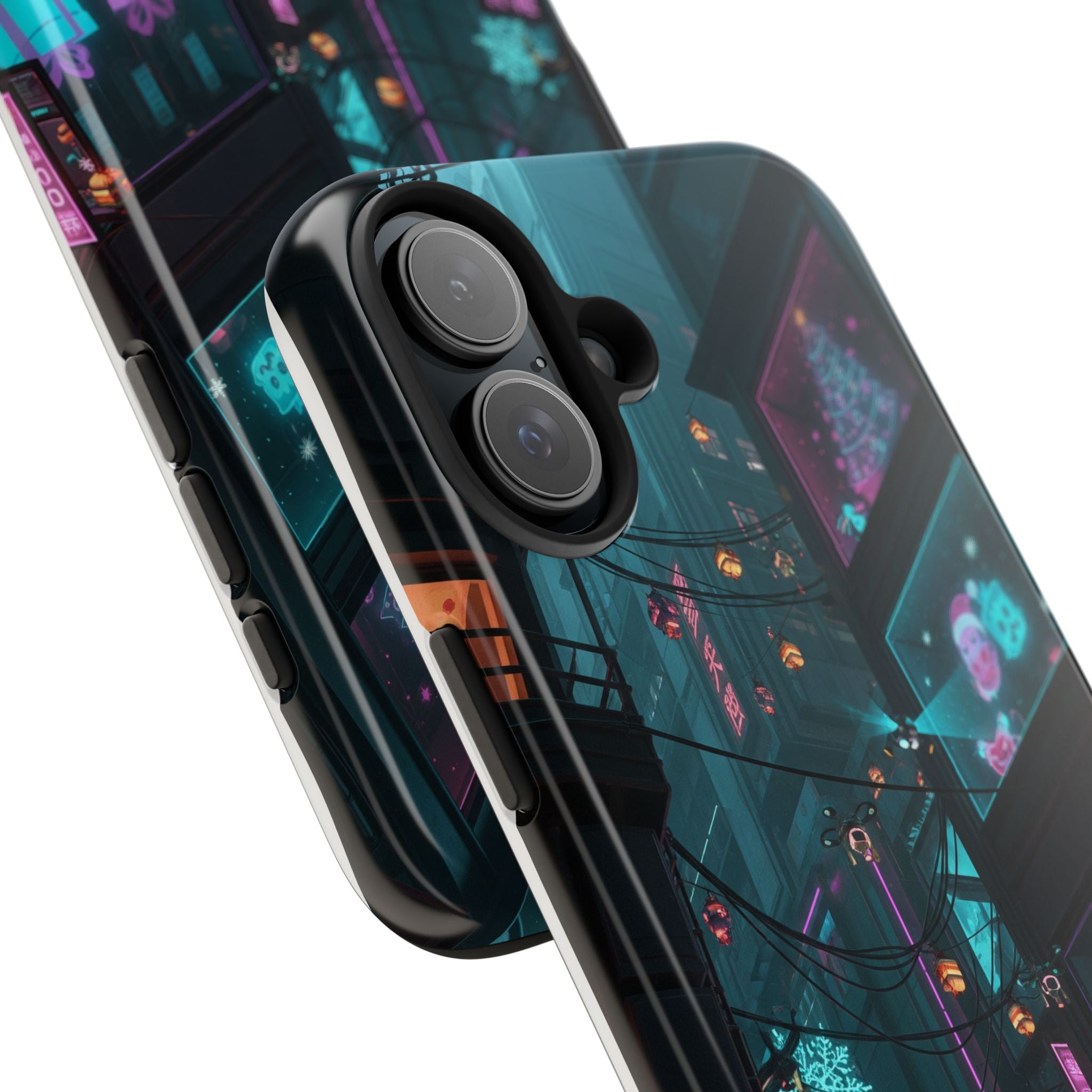 Cyberpunk Night Street Tough Phone Case