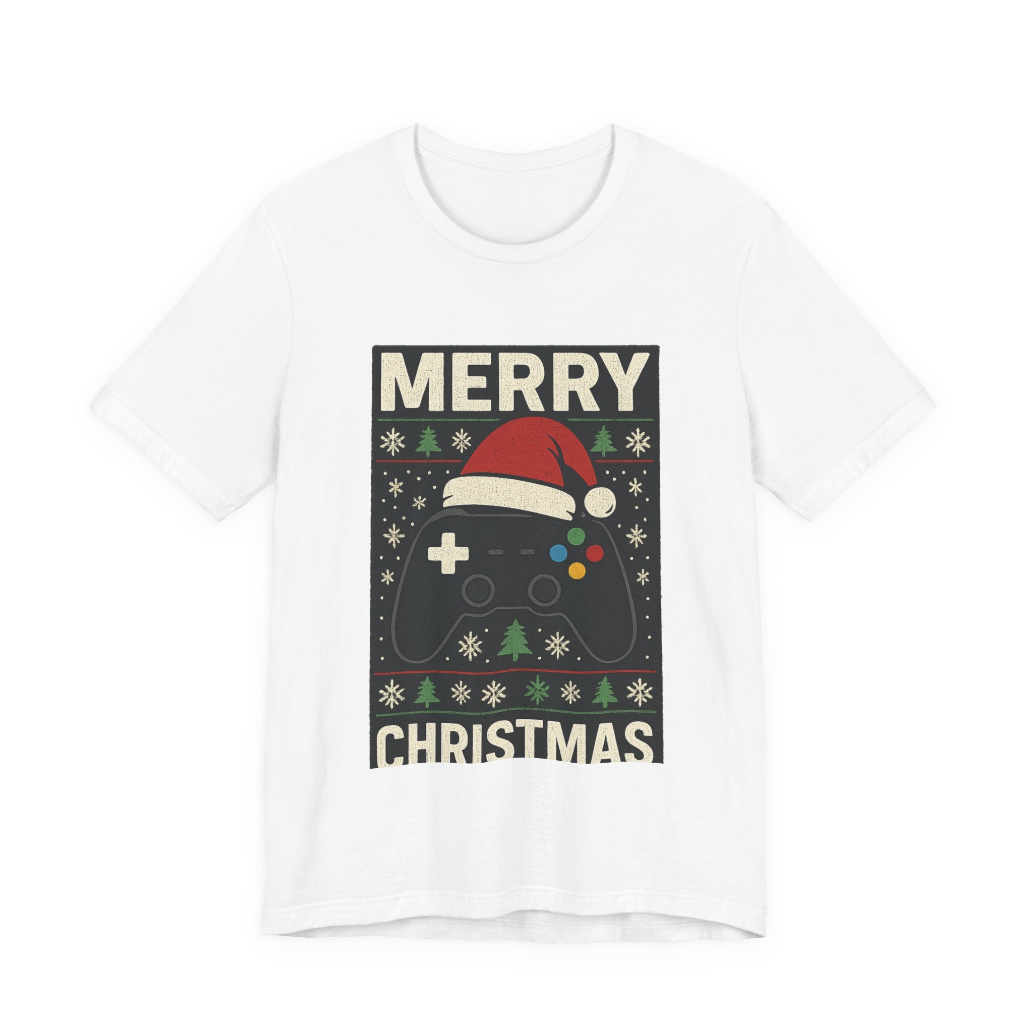 Merry Christmas Gamer T-Shirt – Holiday Video Game Controller Tee