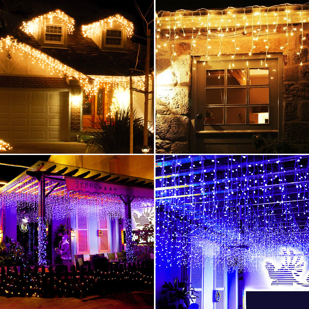 Starry Christmas Holiday String Lights | LED Fairy Light Curtain