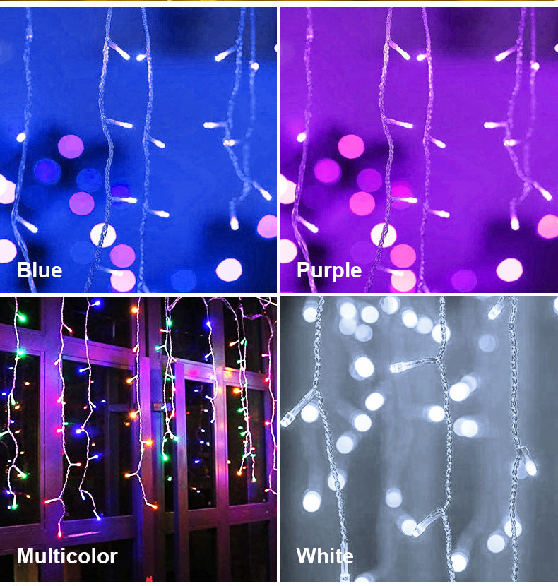 Starry Christmas Holiday String Lights | LED Fairy Light Curtain